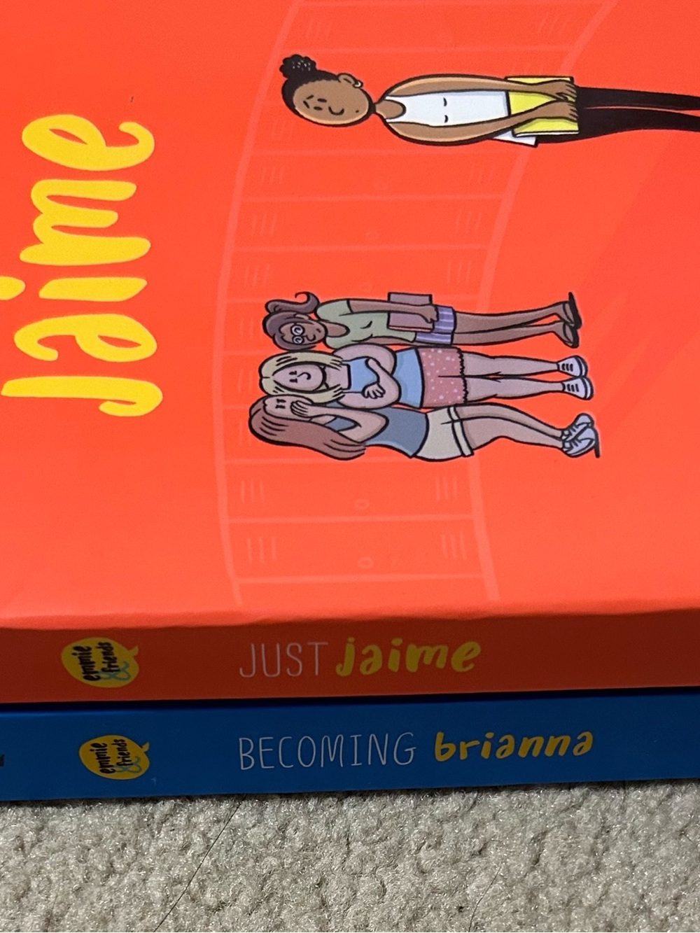 Just Jaime & Becoming Brianna Set - Bright Coral & Blue Covers